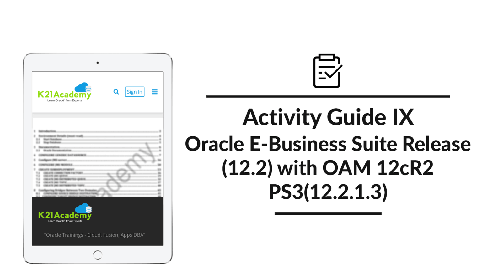 O2c Oracle Ebs R12 Oracle EBS R12 OAM Integration Training: step by step Activity Guides