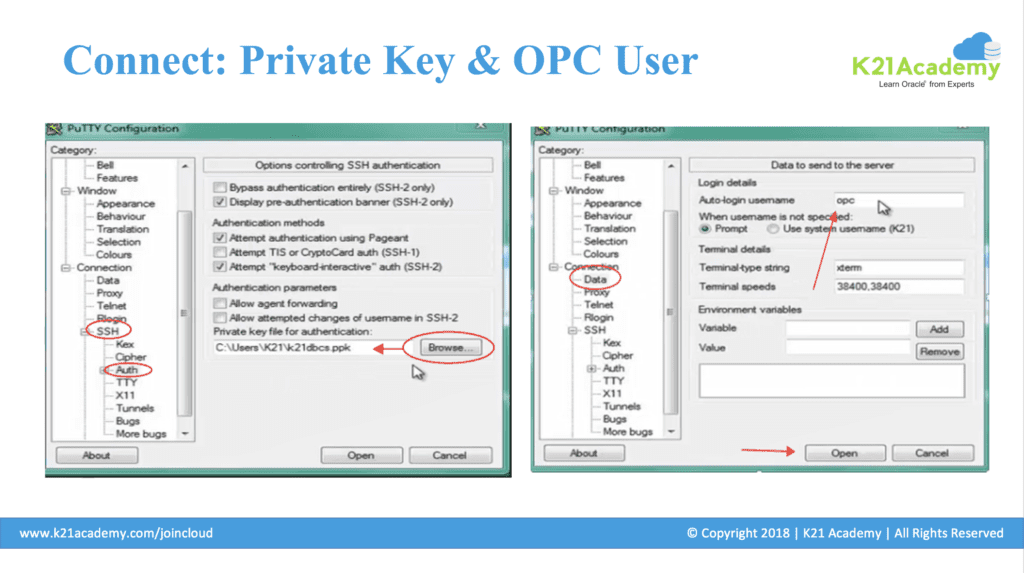 Private Key & OPC User