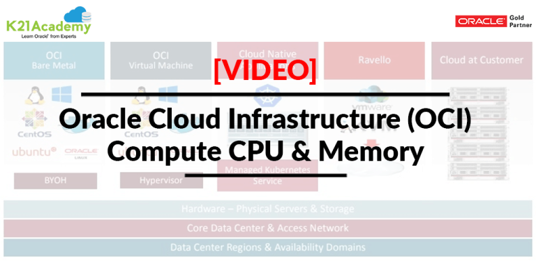 [Video] Oracle Cloud Infrastructure (OCI) | Compute CPU & Memory