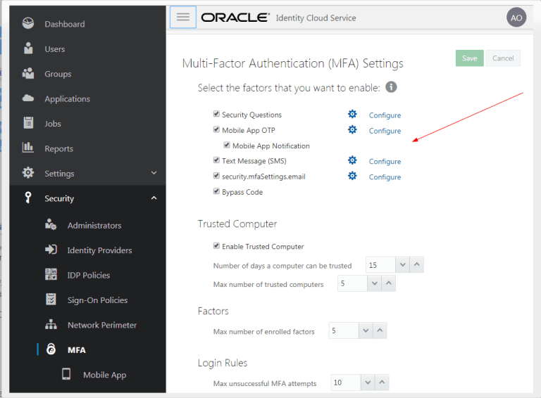 Oracle Identity Cloud Service: Configuring Multi-Factor Authentication