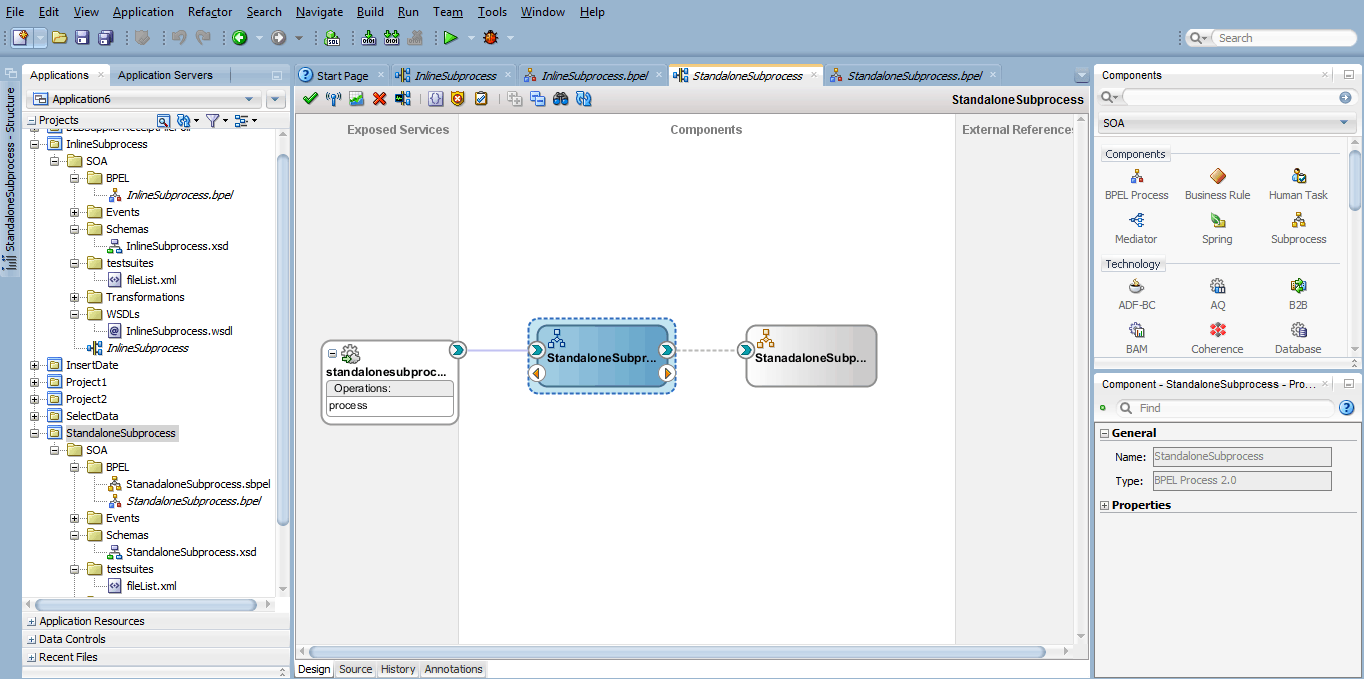 Subprocess in Oracle SOA Suite Development 12C