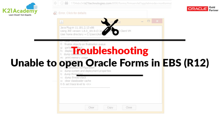 Oracle Apps DBA (R12): Java Forms opening Issue [Solved]