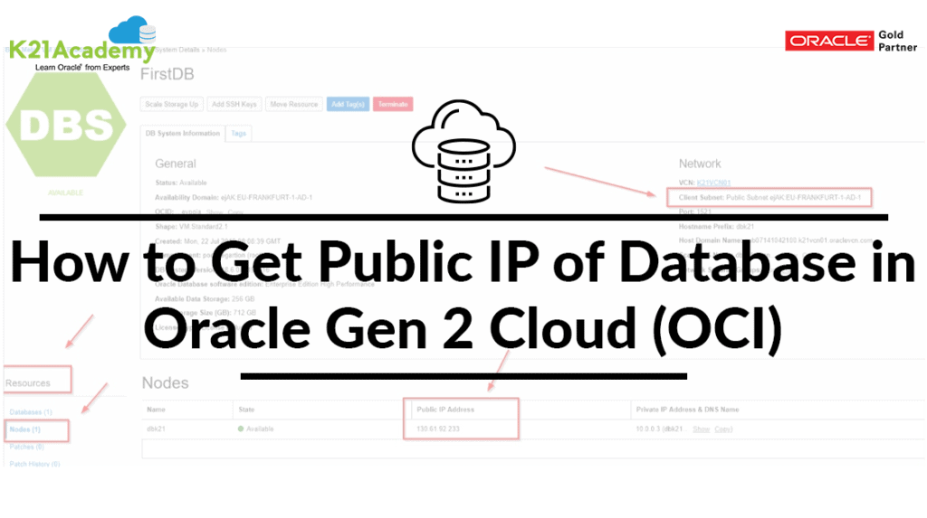 Database in Oracle Cloud