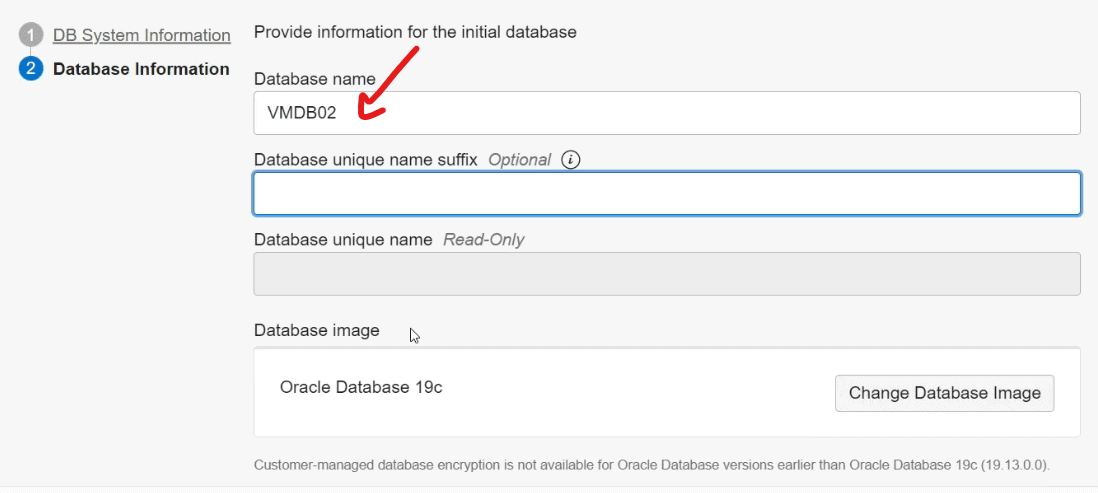 Database Name