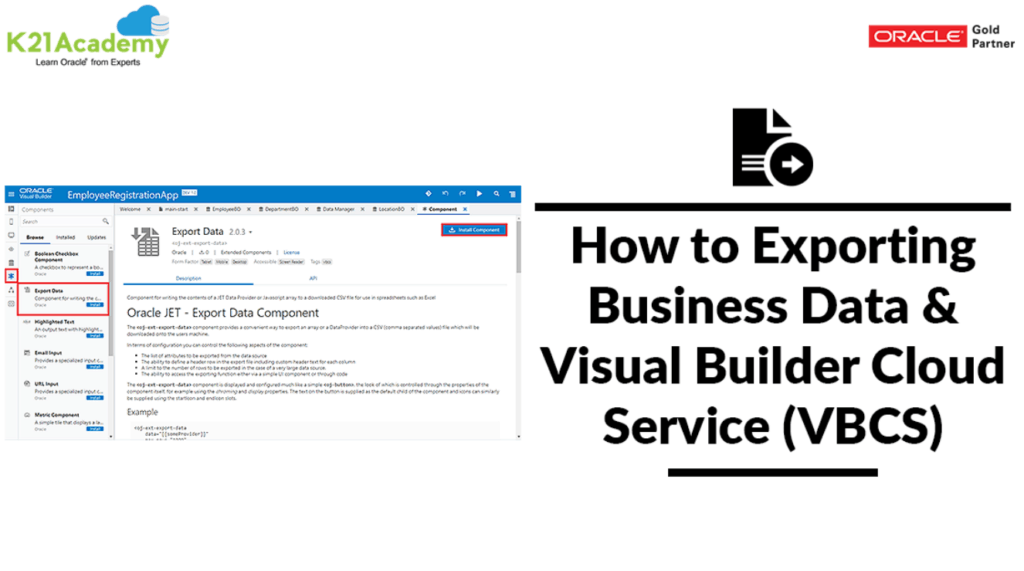 Visual Builder Cloud Service (VBCS)
