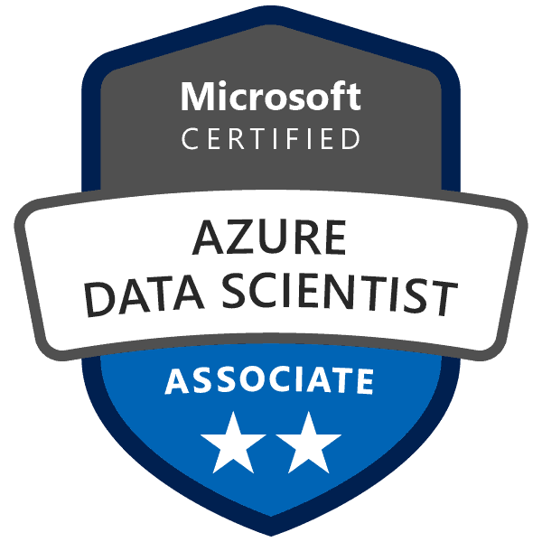 Microsoft Certified: Azure Data Scientist Associate tag