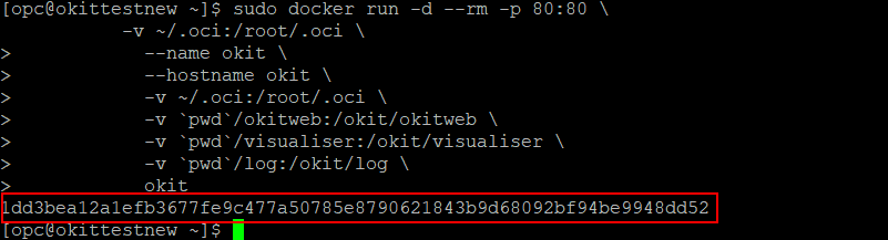 Docker container id