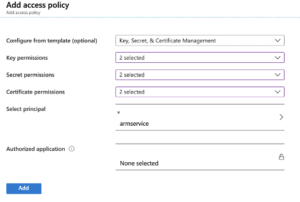access policy configuration cont.