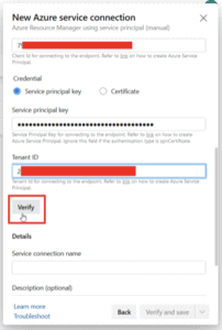 new service connection configuration