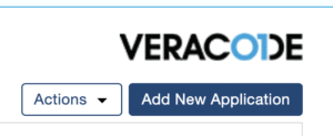 Veracode new application add