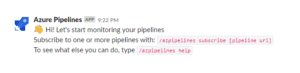 Azure Pipeline slack message