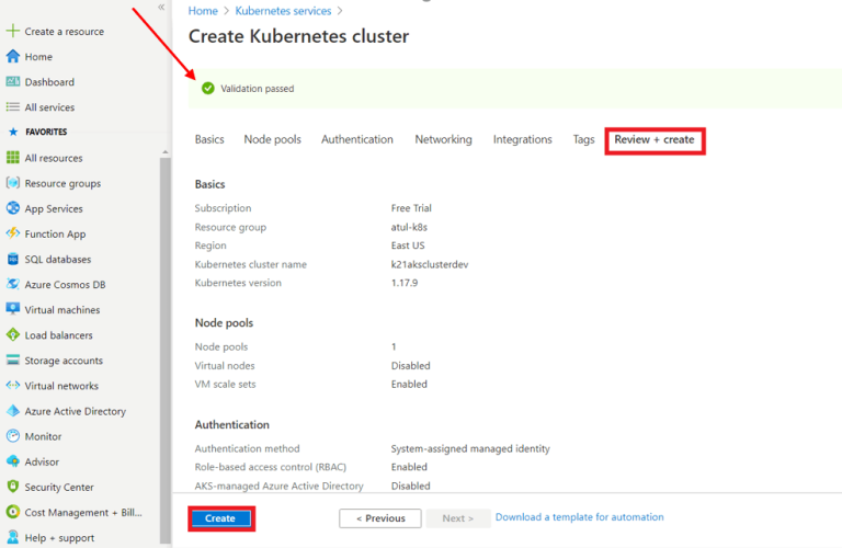 Azure Kubernetes Service (AKS): Creating and Connecting AKS Cluster