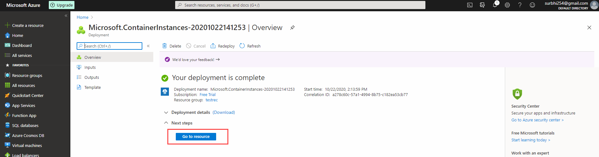 Case Study: Deploy A Container Instance In Azure Using The Azure Portal