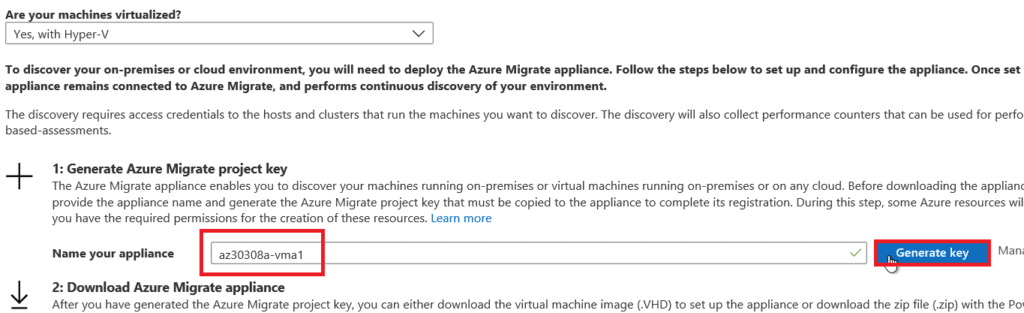 Azure migrate step5