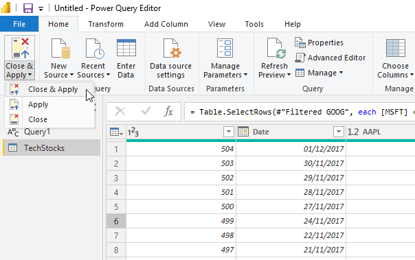 Save Changes in Editor