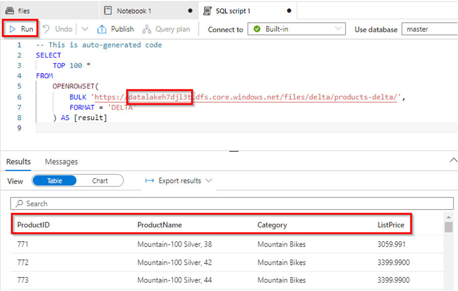 Use Delta Lake with Spark in Azure Synapse Analytics