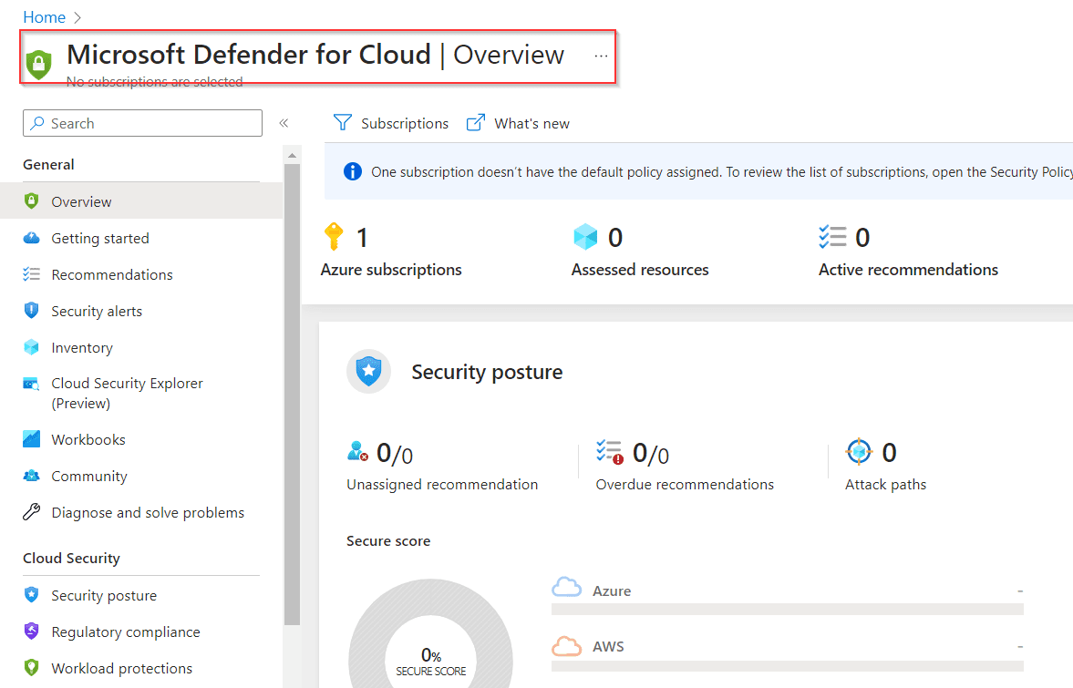 Microsoft-Defender-for-Cloud-Microsoft-Azure - Overview