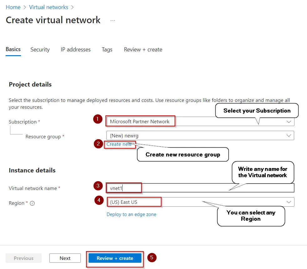 Virtual Network basics 