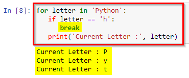 python: break Statement