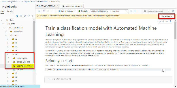 Find the best classification model with Automated Machine Learning