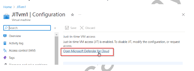 just in time vm access