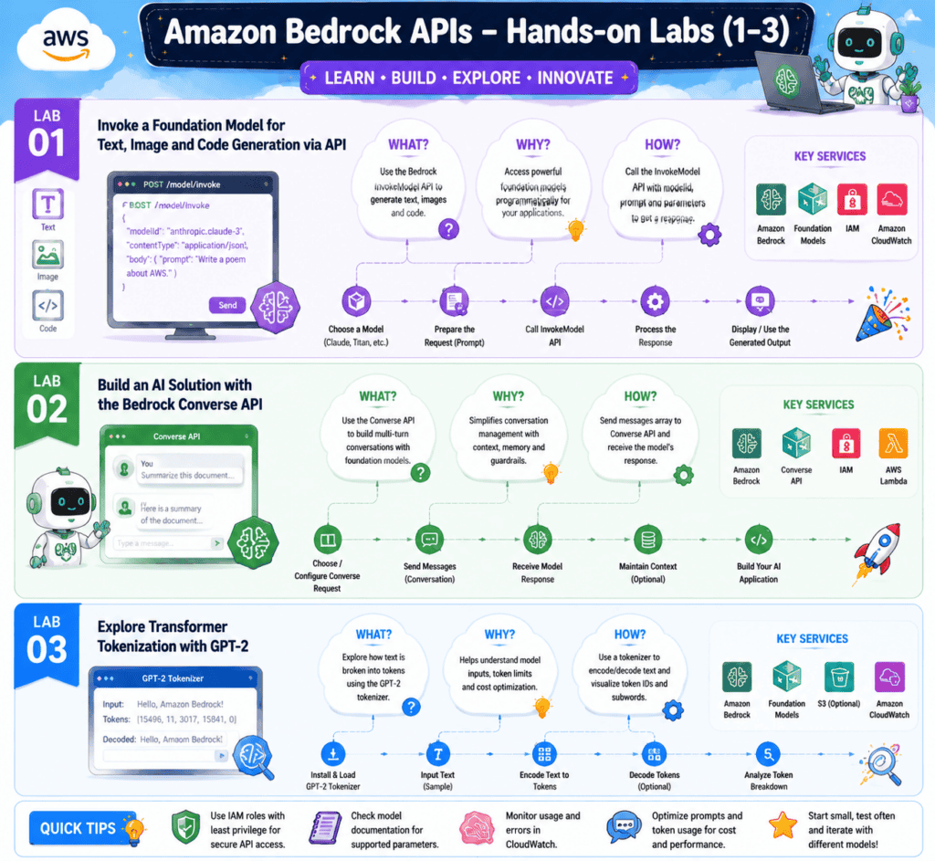 10 Step-by-Step Labs to Master AWS Generative AI