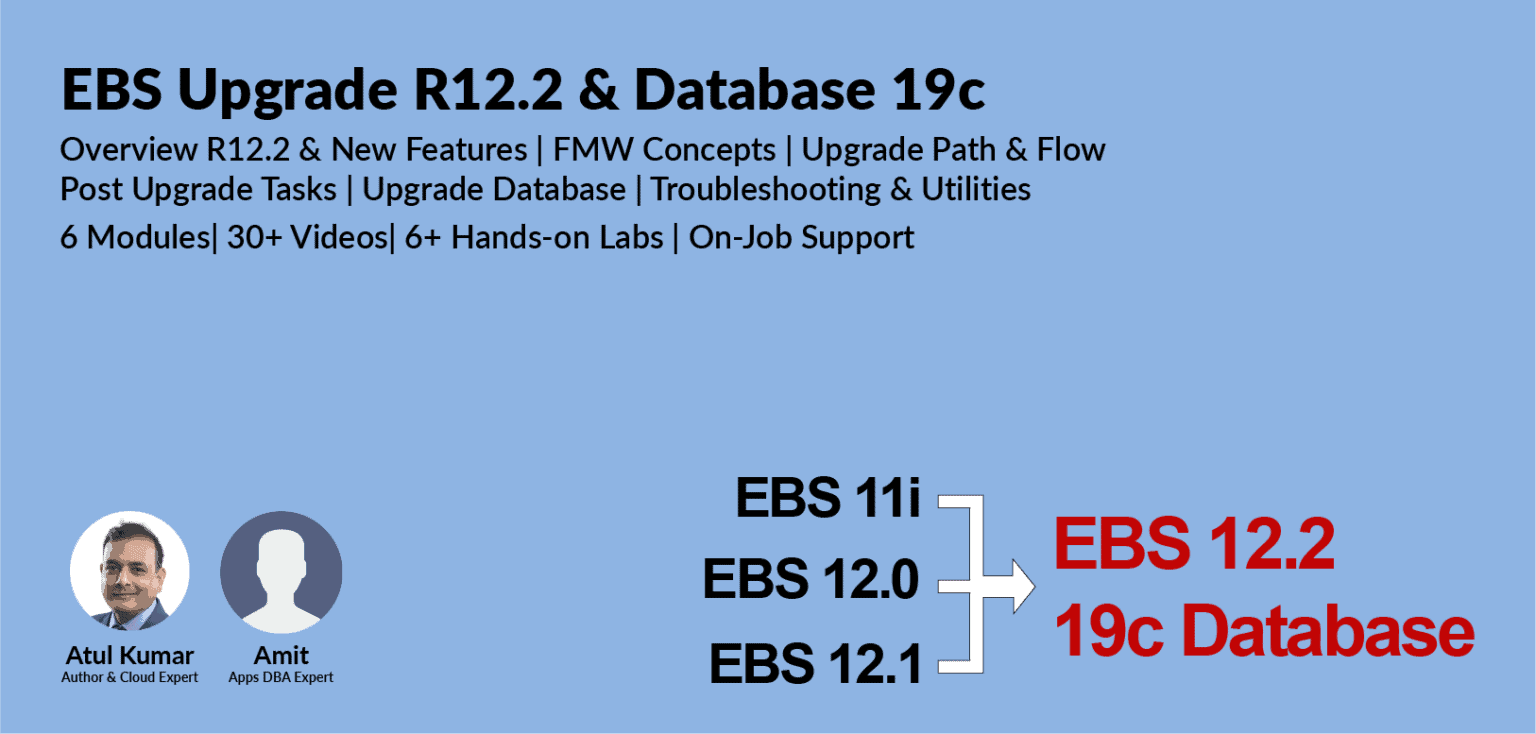 EBS Upgrade R12.2 & 19c