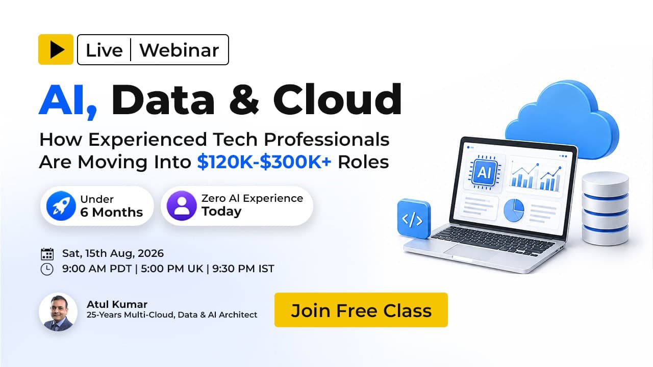Move into $120K–$300K AI, Data & Cloud roles in under 6 months